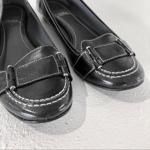 BIALA Italian patent leather black flats comfort 7